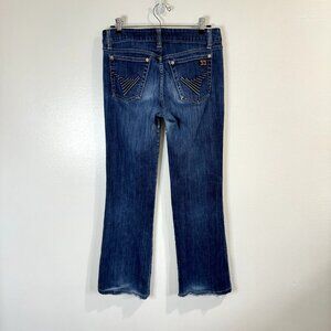 Joe's Jeans Bootcut Muse Size 28 / 6 Embroidered Pockets Stretch Low Rise Denim